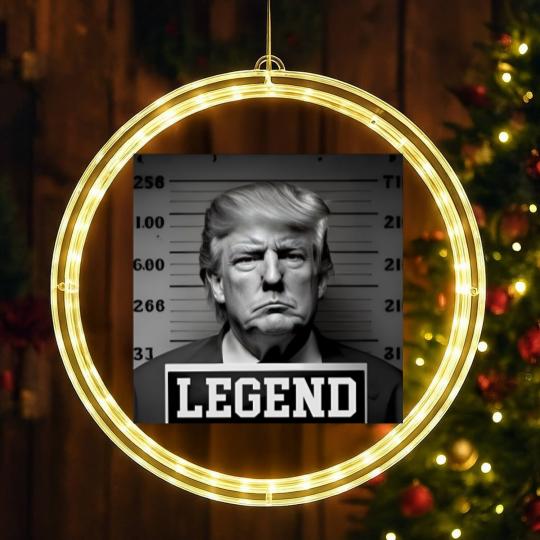 Discover Donald Trump Mug Shot Legend LED Christmas Window Lights, Donald Trump LED Christmas Window Lights