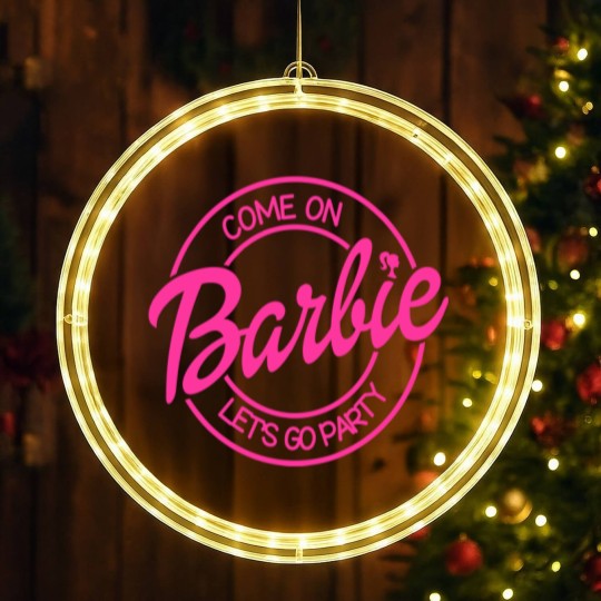 Discover Come On Let's Go Party LED Christmas Window Lights, Barbie Girl LED Christmas Window Lights, 2023 Barbie LED Christmas Window Lights