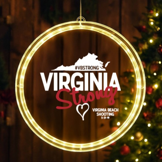 Discover Virginia Beach Strong LED Christmas Window Lights