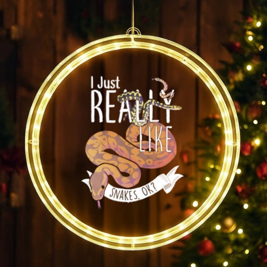 Discover Snake I Just Really Like Snakes, O K LED Christmas Window Lights
