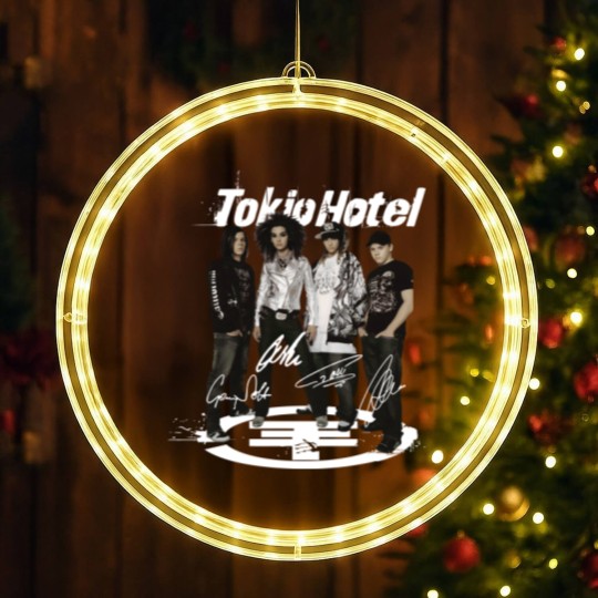 Discover Tokio Hotel Band Music LED Christmas Window Lights, Tokio Hotel Concert 2023 LED Christmas Window Lights