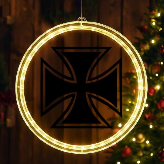 Discover Iron cross LED Christmas Window Lights
