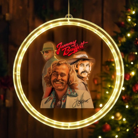 Discover Music Tour LED Christmas Window Lights Jimmy Buffett 2023 Tour LED Christmas Window Lights