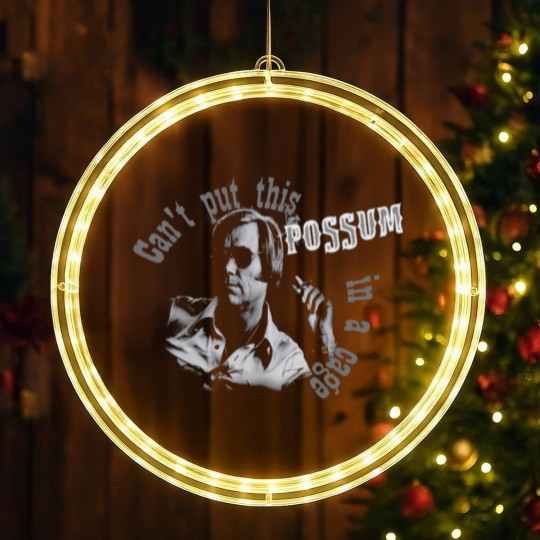 Discover George Jones Cant Put This Possum in a Cage LED Christmas Window Lights
