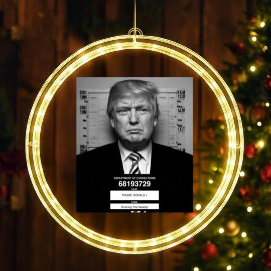 Discover Trump Mugshot LED Christmas Window Lights