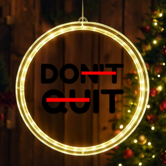Discover DON T QUIT DO IT LED Christmas Window Lights