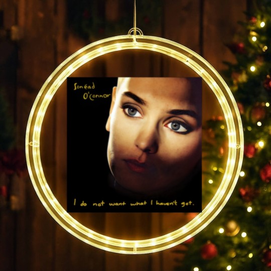 Discover RIP Sinead O'Connor LED Christmas Window Lights, Sinead O'Connor I Do No Want What I Haven't Got LED Christmas Window Lights