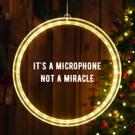 Discover It s a microphone not a miracle LED Christmas Window Lights LED Christmas Window Lights