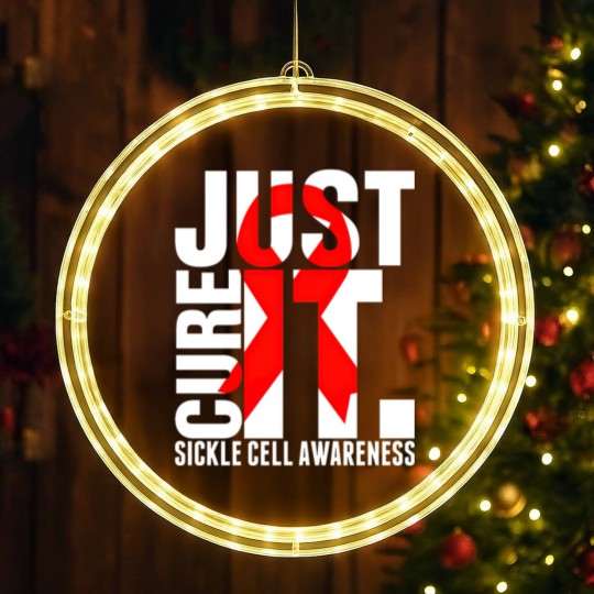 Discover Just Cure It Sickle Cell Awareness LED Christmas Window Lights LED Christmas Window Lights