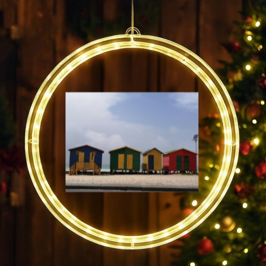 Discover Beach Huts in Cape Town LED Christmas Window Lights