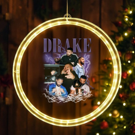 Discover Drake Albums LED Christmas Window Lights, Drake Graphic LED Christmas Window Lights