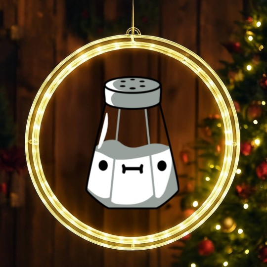 Discover Salt shaker with LED Christmas Window Lights