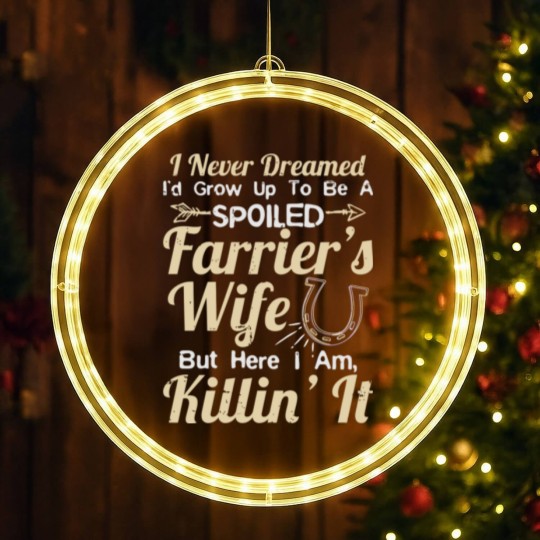 Discover Spoiled Farrier'S Wife Gift LED Christmas Window Lights LED Christmas Window Lights
