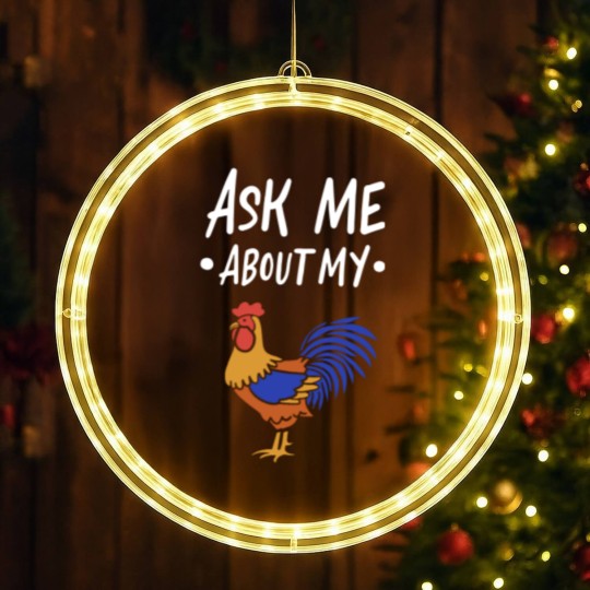 Discover Ask Me About My Cock LED Christmas Window Lights