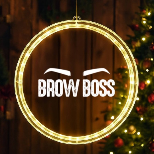 Discover Brow Boss, Eyebrow LED Christmas Window Lights
