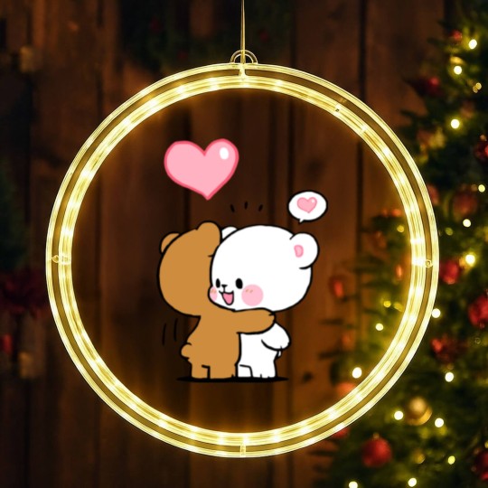 Discover Milk And Mocha Bears Classic LED Christmas Window Lights LED Christmas Window Lights