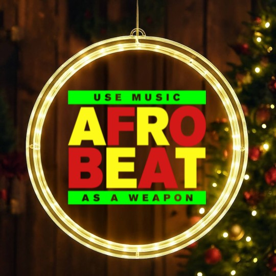 Discover AFROBEAT _ USE MUSIC AS A WEAPON LED Christmas Window Lights