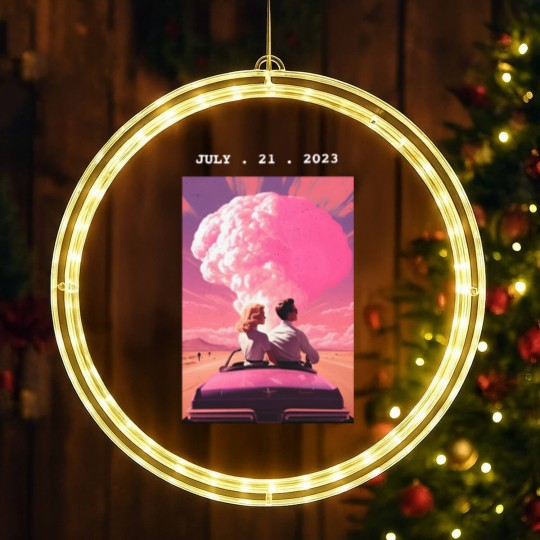 Discover Barbenheimer Barbie Movie Oppenheimer LED Christmas Window Lights, The Ultimate Double Feature