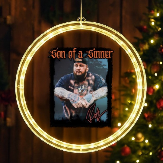 Discover Jelly Roll 2023 Tour LED Christmas Window Lights, Jelly Roll Backroad Baptism 2023 Tour LED Christmas Window Lights