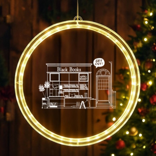 Discover Get Out! - Black Books - LED Christmas Window Lights