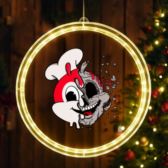 Discover JOLLIBEE ACID POPART REMIX FILIPINO GRAY LED Christmas Window Lights