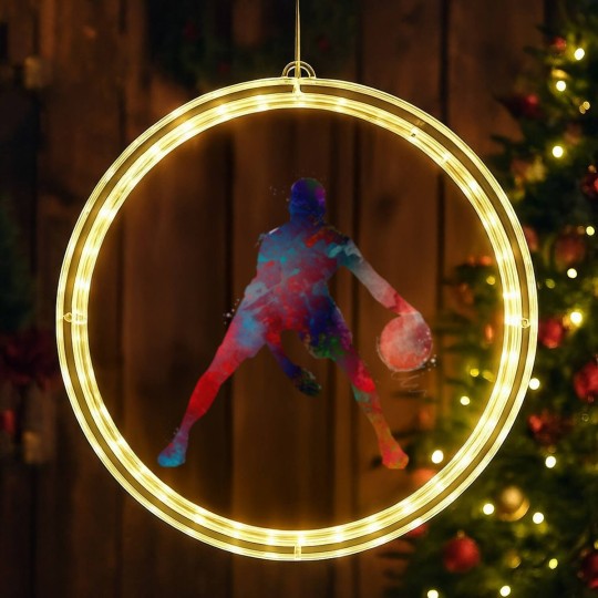 Discover basketball player #basketball #sport - Basketball - LED Christmas Window Lights