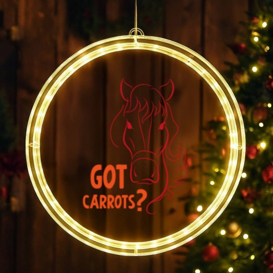 Discover Got carrots horse hobby dressage gift sport LED Christmas Window Lights