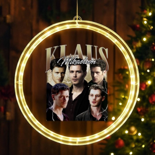 Discover Klaus Mikaelson Vintage LED Christmas Window Lights, Gift For Women and Man Unisex LED Christmas Window Lights