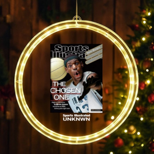 Discover LeBron James Sprorts The Chosen One LED Christmas Window Lights ,King James LED Christmas Window Lights