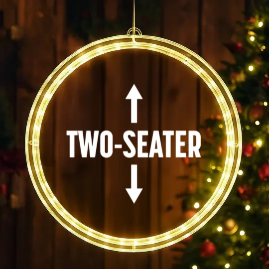 Discover Festival Two-seater LED Christmas Window Lights