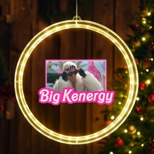 Discover I am Kenough Big Kenergy LED Christmas Window Lights, Barbie Inspired LED Christmas Window Lights