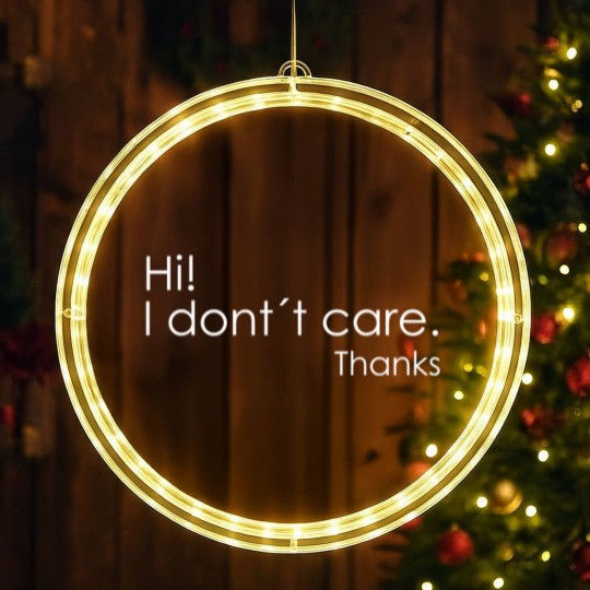 Discover Hi! I Don't Care Thanks LED Christmas Window Lights
