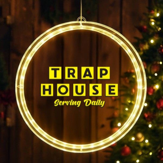 Discover Trap House Serving Daily LED Christmas Window Lights