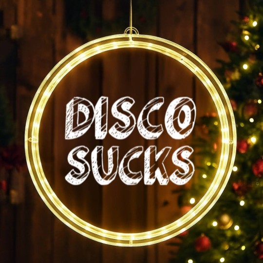 Discover Disco Sucks LED Christmas Window Lights