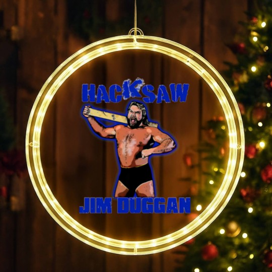 Discover hacksaw jim duggan LED Christmas Window Lights  wrestling 80s LED Christmas Window Lights