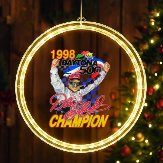 Discover Vintage Dale Earnhardt 1998 Daytona 500 LED Christmas Window Lights, Racing LED Christmas Window Lights, Goodwin Champions LED Christmas Window Lights
