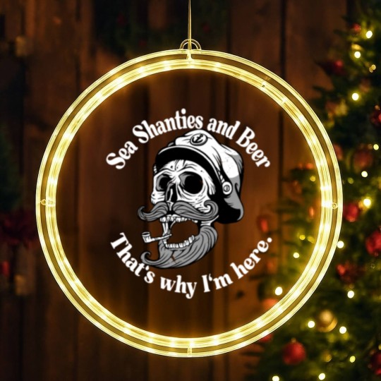Discover Sea Shanties and Beer Sailors Pirate LED Christmas Window Lights LED Christmas Window Lights