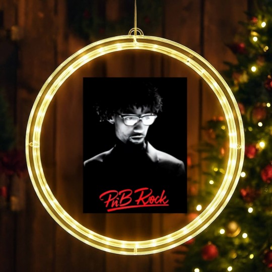 Discover Rest in Peace PnB Rock LED Christmas Window Lights, PnB Rock