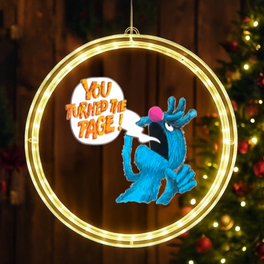 Discover Retro Vintage The Monster at The end of This Book Gift For Fans | Essential LED Christmas Window Lights