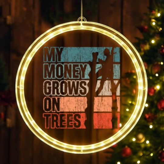 Discover My Money Grows On Trees Vintage Tree Climb LED Christmas Window Lights