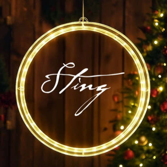 Discover Sting Logo LED Christmas Window Lights, Sting Vintage Music LED Christmas Window Lights