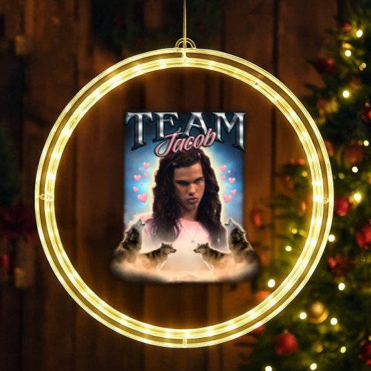 Discover Team Jacob Cursed Fan Collage | Active LED Christmas Window Lights