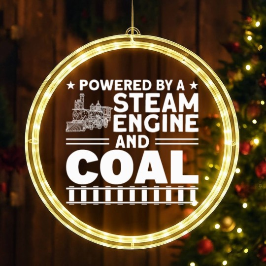 Discover Train Ride Steam Train Locomotive LED Christmas Window Lights