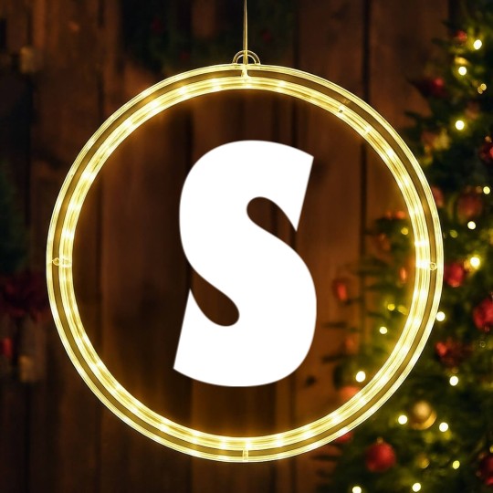 Discover Chipmunks "S" Simon Letter Print Halloween Costume LED Christmas Window Lights