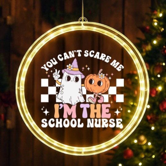 Discover Teacher Halloween LED Christmas Window Lights for School Nurse LED Christmas Window Lights, Halloween School Nurse Gift, Spooky School Nurse LED Christmas Window Lights, School Nurse LED Christmas Window Lights, Nurse Life