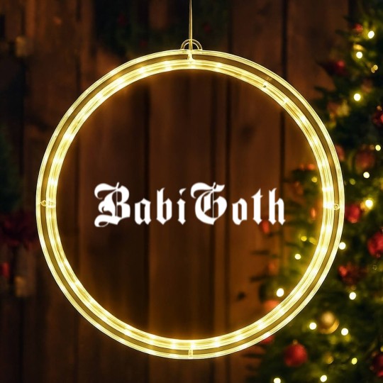 Discover BabiGoth Gothic Pastel Goth Nu Goth Soft Goth LED Christmas Window Lights