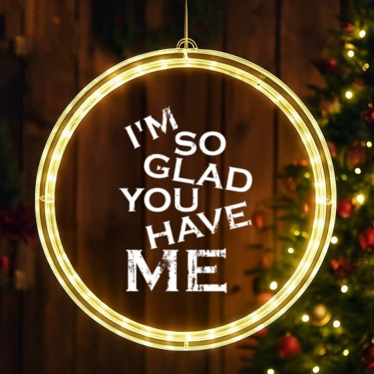 Discover I'm so glad you have me - really you lucky guy LED Christmas Window Lights