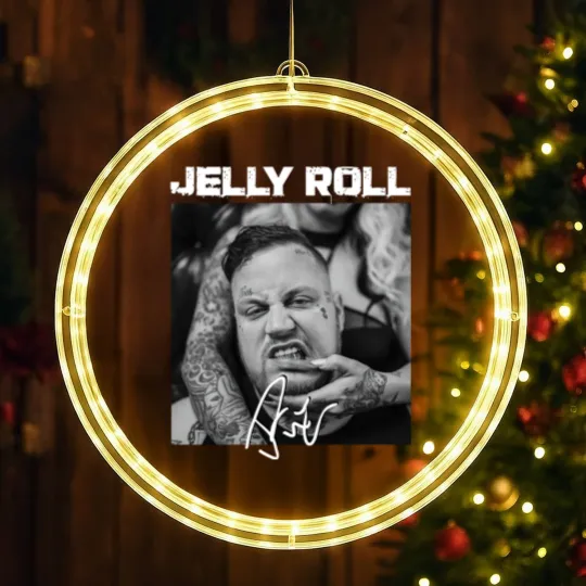 Discover Jelly Roll Addiction Kills Short Sleeve Men LED Christmas Window Lights