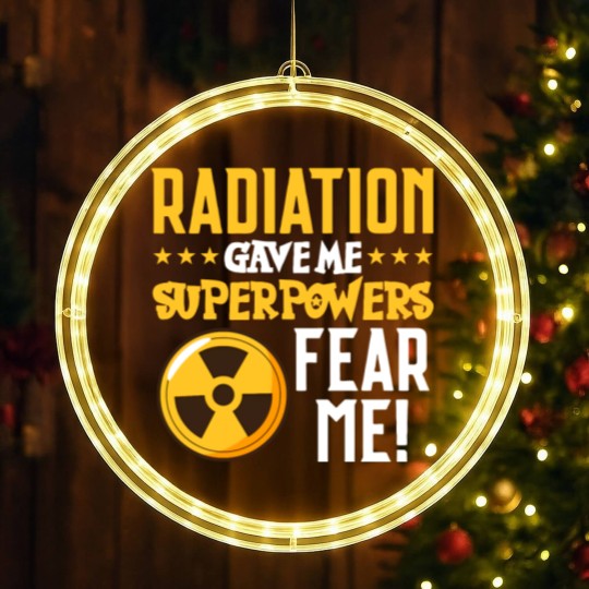 Discover Radiation Therapy Fight Raise Awareness Cancer LED Christmas Window Lights