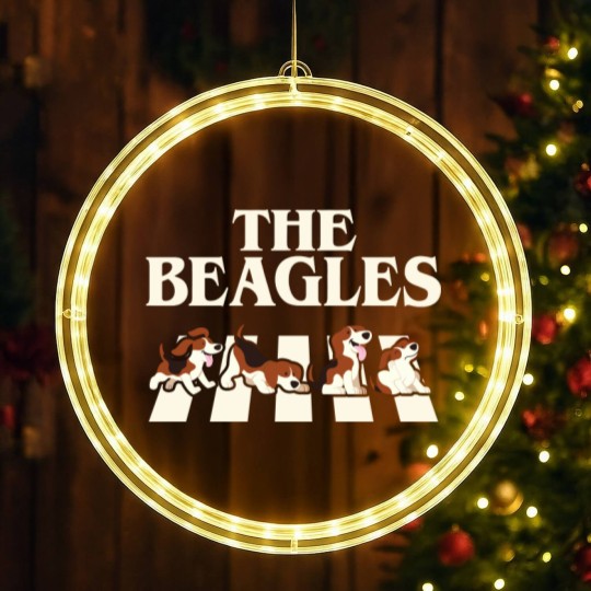 Discover The Beagles Funny Gag - Funny Beagles - LED Christmas Window Lights